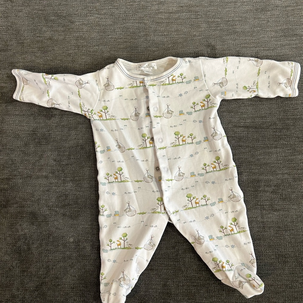 White Kids One Piece with Garden Print GUC